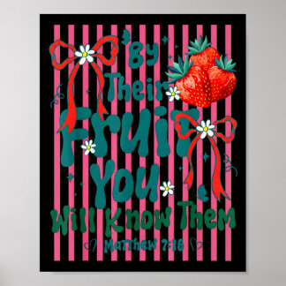 Aan zijn vruchten kent men christelijke strepen zo poster