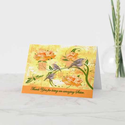 Aan Zuster (vaarwel van terminaal zieke Sibling) Kaart (Voorkant)