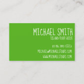 Aanappelreizen op het eiland ALOHA Tropische Hawai Visitekaartje (Achterkant)