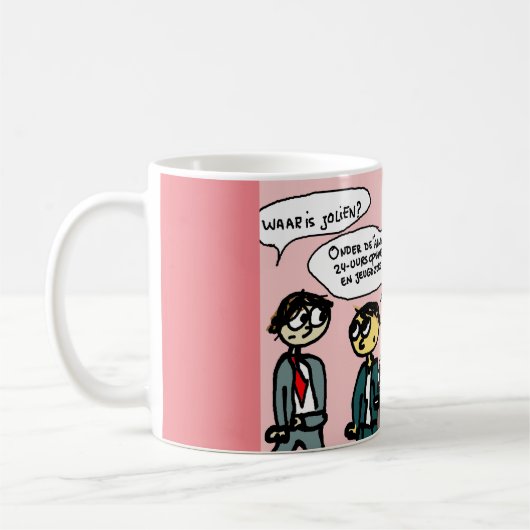 Aanbesteden: het houdt niet op, niet vanzelf koffiemok (Links)