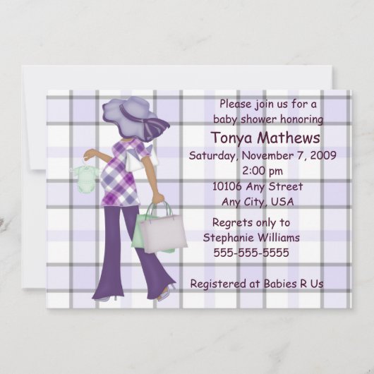 Aanbesteding Baby shower (AA) Kaart (Voorkant)