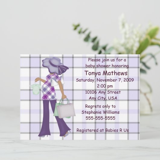 Aanbesteding Baby shower (AA) Kaart (Staand voorkant)