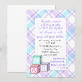 Aanbesteding Baby shower Kaart (Voorkant / Achterkant)