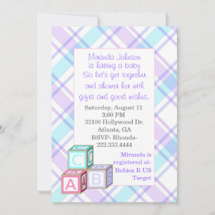 Aanbesteding Baby shower Kaart