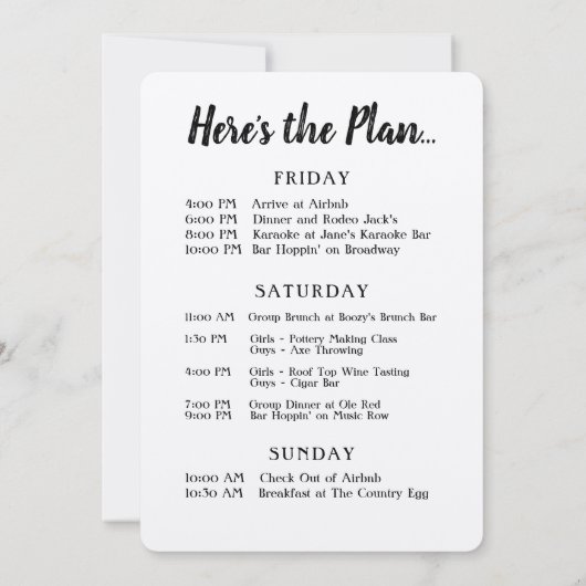 Aanbesteding Bachelor/Bachelorette Kaart (Achterkant)