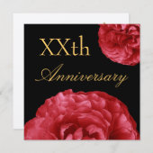 Aanbesteding Jubileum - RED Roses Kaart (Voorkant / Achterkant)