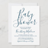 Aanbesteding marinescheepvaart en wit Baby shower Kaart (Voorkant)