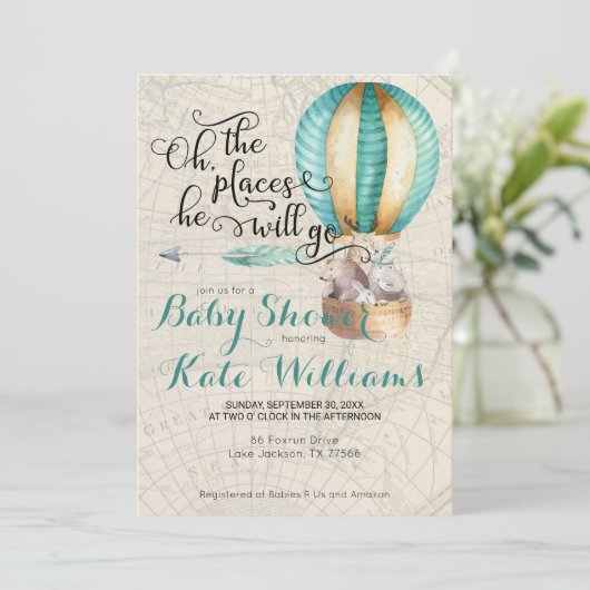 Aanbesteding met Baby shower Kaart (Staand voorkant)