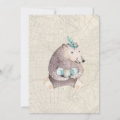 Aanbesteding met Baby shower Kaart (Achterkant)