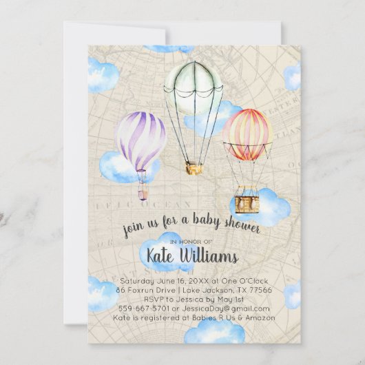 Aanbesteding met Baby shower Kaart (Voorkant)