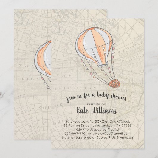 Aanbesteding met Baby shower Kaart (Voorkant / Achterkant)