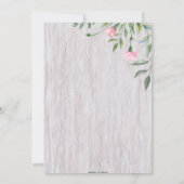 Aanbesteding roze Baby shower Kaart (Achterkant)