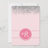 Aanbesteding roze Baby shower Kaart (Achterkant)