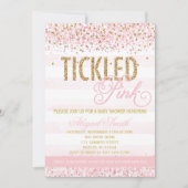 Aanbesteding roze Baby shower Kaart (Voorkant)