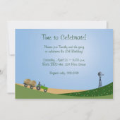 Aanbesteding trekker: Cute Hay Bale Boerderij Scen Kaart (Achterkant)