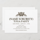 Aanbesteding van de Griekse Toga-partij Kaart (Voorkant / Achterkant)