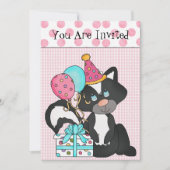 Aanbesteding van de verjaardag van Custom Girl Kaart (Voorkant)