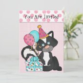 Aanbesteding van de verjaardag van Custom Girl Kaart (Staand voorkant)