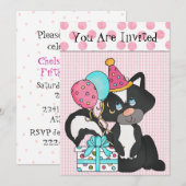 Aanbesteding van de verjaardag van Custom Girl Kaart (Voorkant / Achterkant)