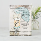 Aanbesteding van het Baby shower "Travel Thute Kat Kaart (Staand voorkant)