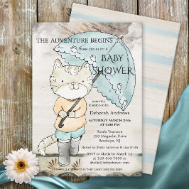 Aanbesteding van het Baby shower "Travel Thute Kat Kaart