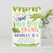 Aanbesteding voor Alligator of Crocodile Birthday (Staand voorkant)