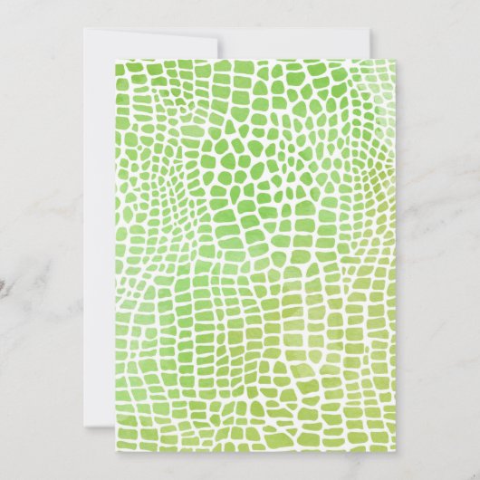 Aanbesteding voor Alligator of Crocodile Birthday  (Achterkant)