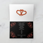 Aanbestedingskaart voor wijn en roos (Binnen)