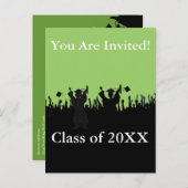 Aanbestedingsklasse afstuderen 2010 uitnodiging briefkaart (Voorkant / Achterkant)