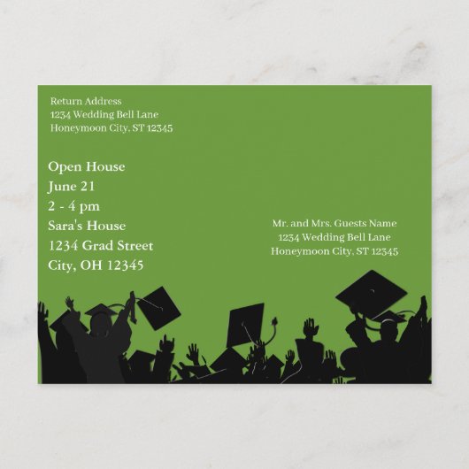 Aanbestedingsklasse afstuderen 2010 uitnodiging briefkaart (Achterkant)