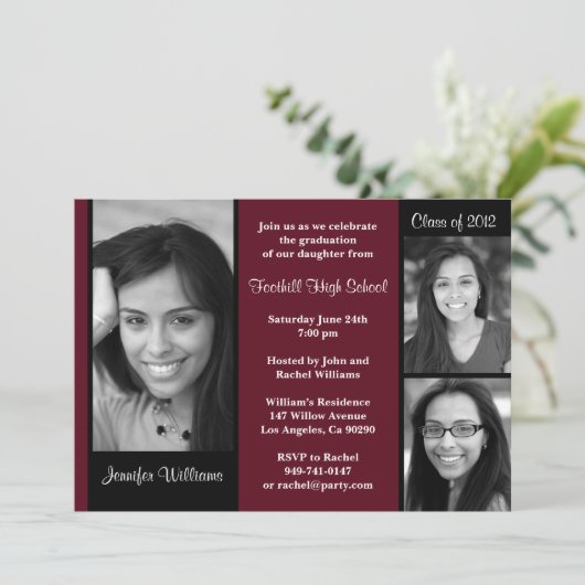 Aanbestedingsklasse afstuderen 2012 kaart (Staand voorkant)