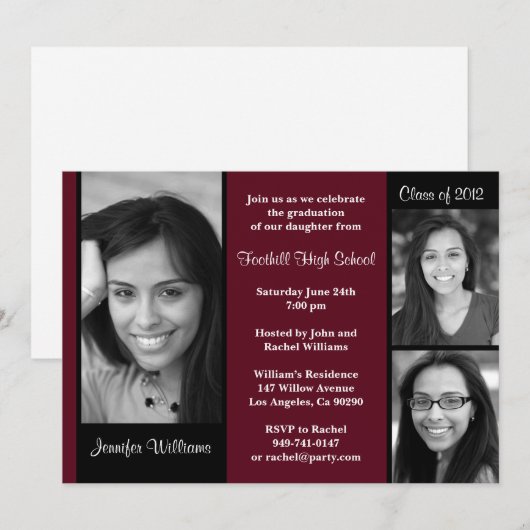 Aanbestedingsklasse afstuderen 2012 kaart (Voorkant / Achterkant)