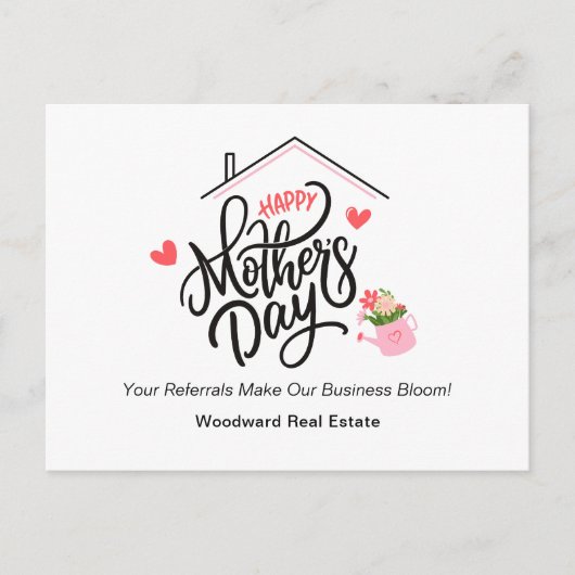 Aanbevelingen zorgen ervoor dat ons bedrijf bloeit briefkaart (Voorkant)