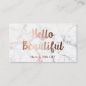 Aanbevelingskaartje | Make-up Artist Haarsalon Mar (Voorkant)