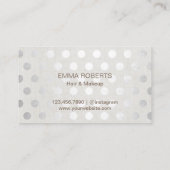 Aanbevelingskaartje | Modern Silver Stippen Hair S (Achterkant)