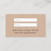 Aanbevelingskaartje | Natuurlijke Haar Schoonheid  (Achterkant)