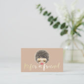 Aanbevelingskaartje | Natuurlijke Haar Schoonheid  (Staand voorkant)