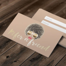 Aanbevelingskaartje | Natuurlijke Haar Schoonheid 