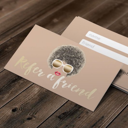 Aanbevelingskaartje | Natuurlijke Haar Schoonheid 