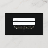 Aanbevelingskaartje | Rode Lippen Make-up Artiest  (Achterkant)