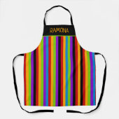 Aanbevolen aanraking met zwarte regenboog schort (Voorkant)