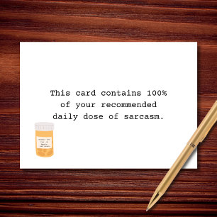 Aanbevolen dagelijkse dosis sarcasme kaart