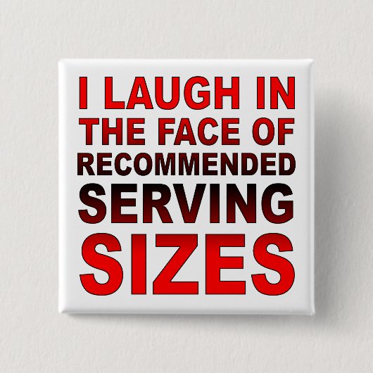 Aanbevolen Sizes Funny Button Badge Pin (Voorkant)