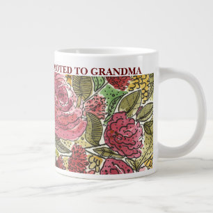 Aanbevolen tot Grandma Pink Flowers Grote Koffiekop