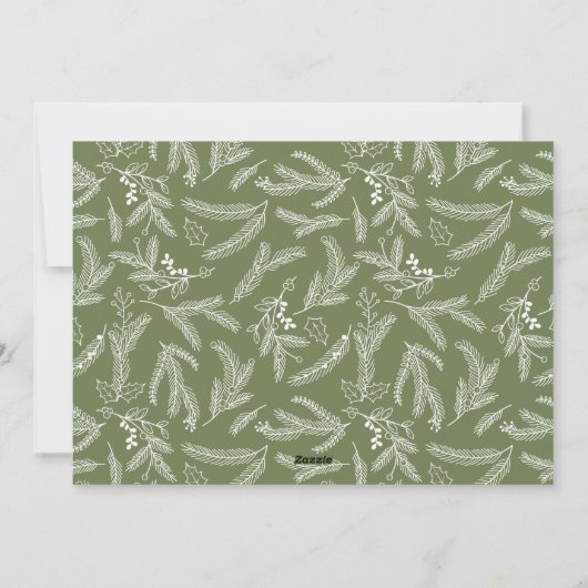 Aanbid Hem | Foto Kerstkaart | Salie (Achterkant)