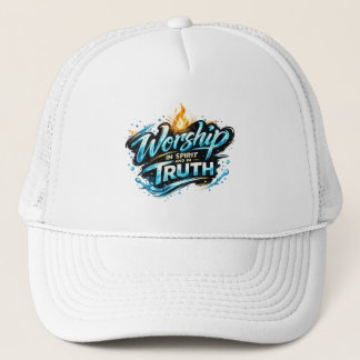 Aanbid in Geest en in waarheid T-shirt Trucker Pet