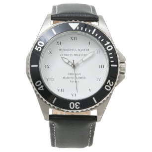 Aanbiddelijke Master Vrijmetselaar Lodge Horloge
