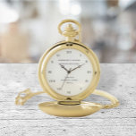 Aanbiddelijke Master Vrijmetselaar Lodge Zakhorloge<br><div class="desc">Aanbiddelijke Meester,  Vrijmetselaar,  Vrijmetselaarsloge,  Herdenkingszakhorloge. Personaliseer het met je eigen tekst.</div>