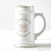 aanbiddelijke meester vrijmetselaar bierpul