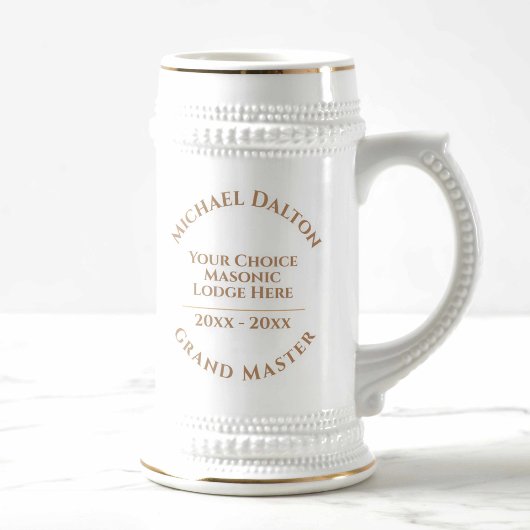 aanbiddelijke meester vrijmetselaar bierpul